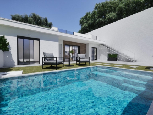 New Build Semi Detached Villas in Puerto de Mazarrón Close to the Beach