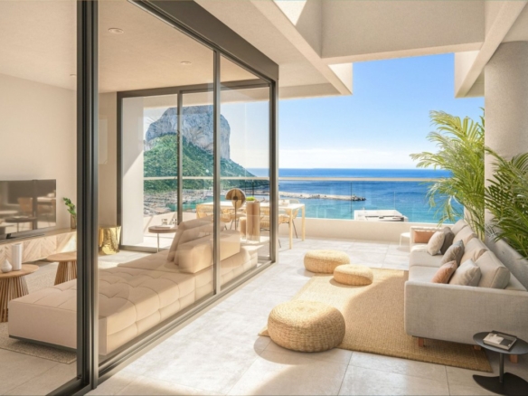 NEW BUILD APARTMENTS WITH THE SEA VIEWS IN CALPE