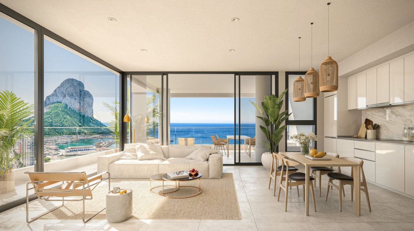 NEW BUILD APARTMENTS WITH THE SEA VIEWS IN CALPE