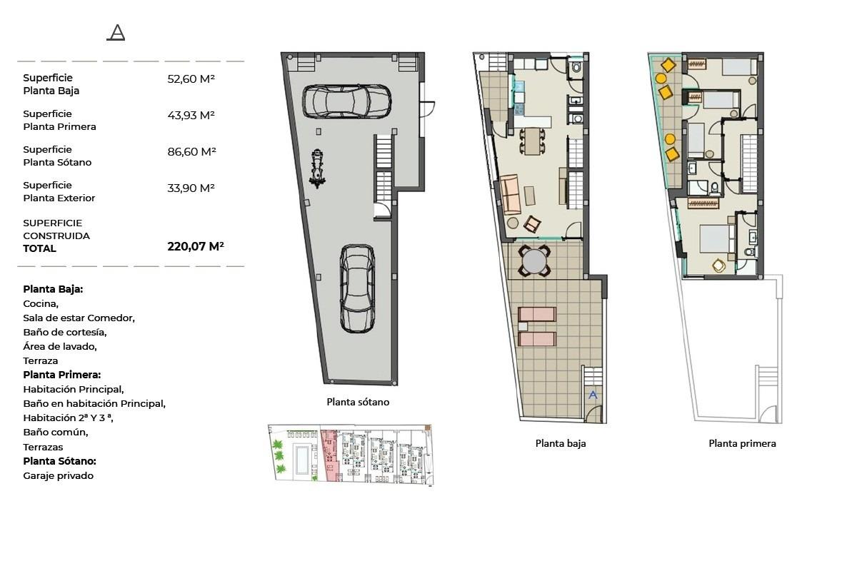 New Build Beachfront Semi Detached Villas in Moncofa with Sea Views