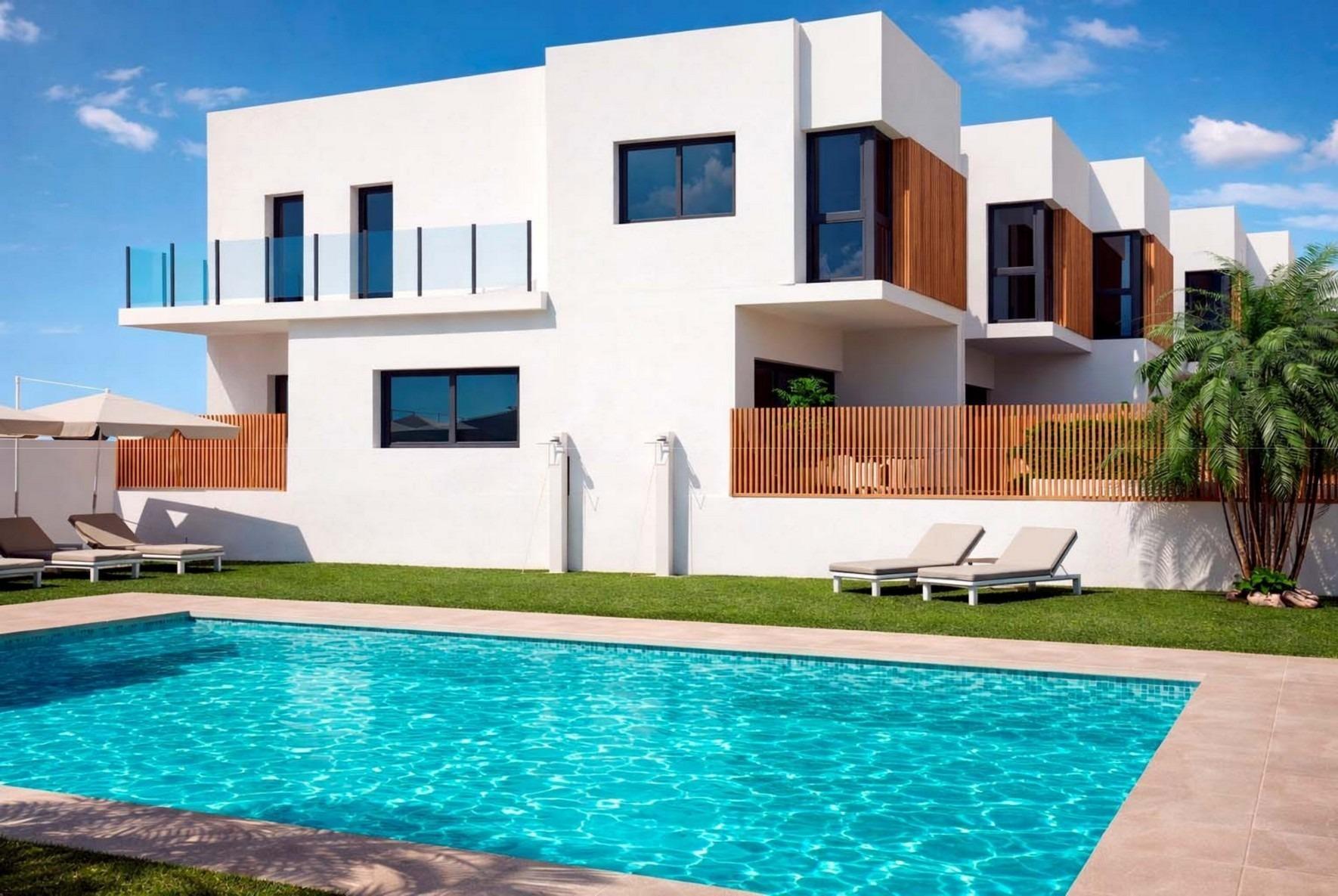 New Build Beachfront Semi Detached Villas in Moncofa with Sea Views