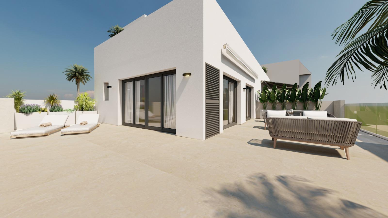 New Build Corner Quad Villas with Private Pool in Dolores, Alicante