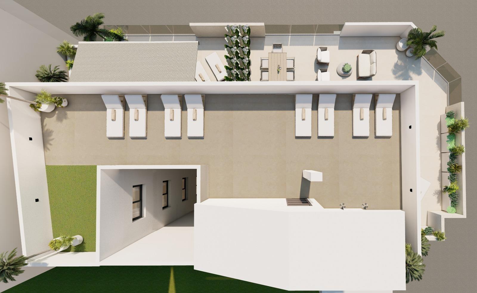 New Build Detached Villas for Sale in Aguilas Murcia Just 500 m from the Beach