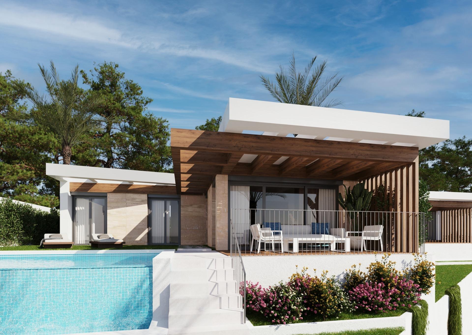 Newly built villas located in the municipality of Aspe.