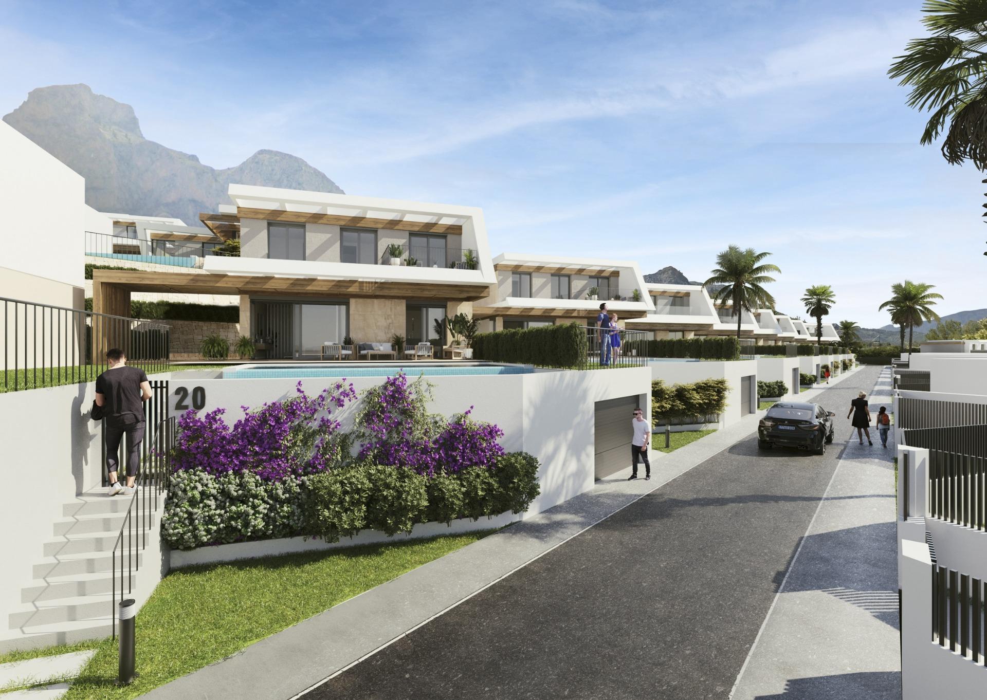 Newly built villas located in the municipality of Aspe.