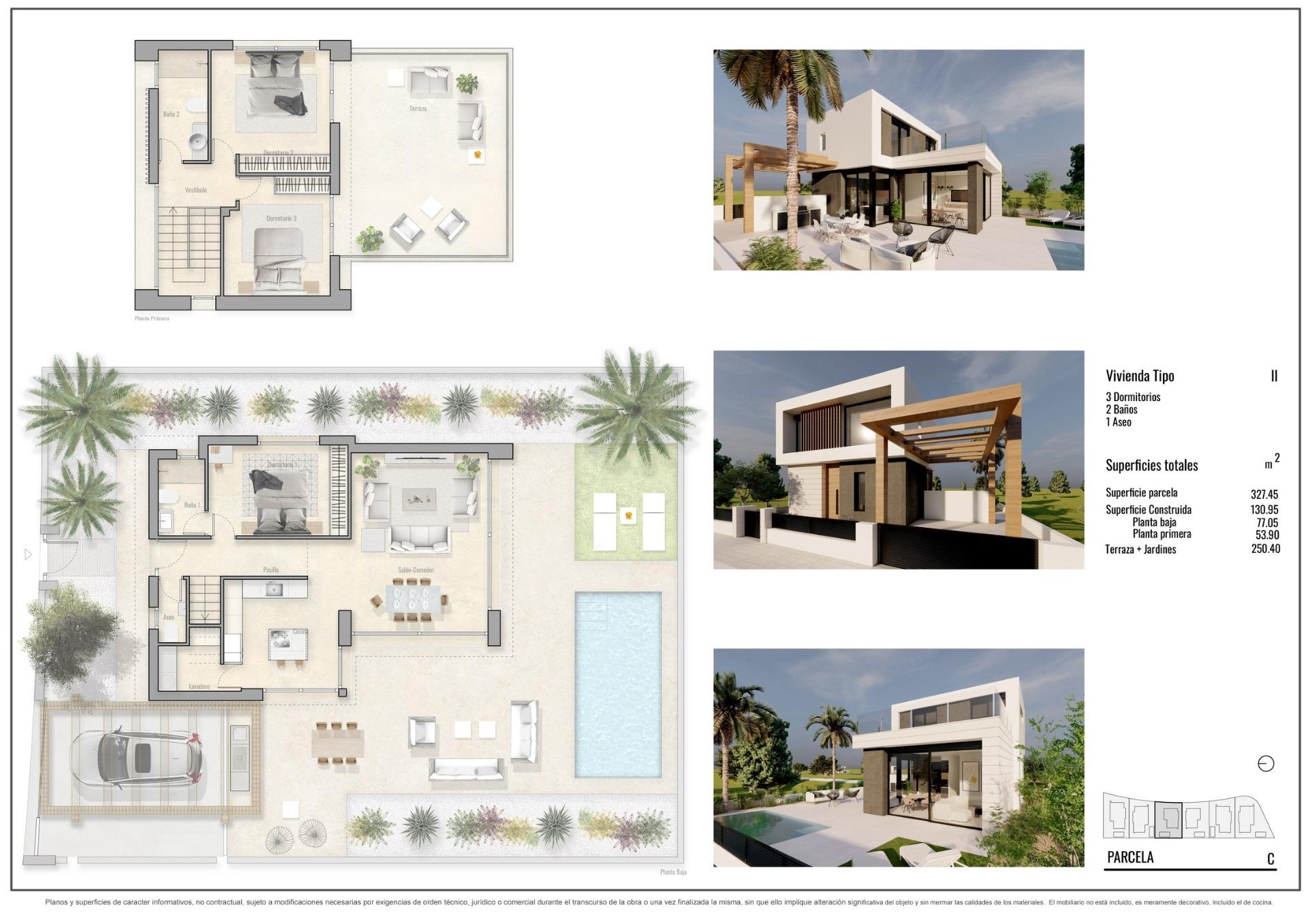 NEW BUILD VILLAS IN PILAR DE LA HORADADA ON THE GOLF COURSE