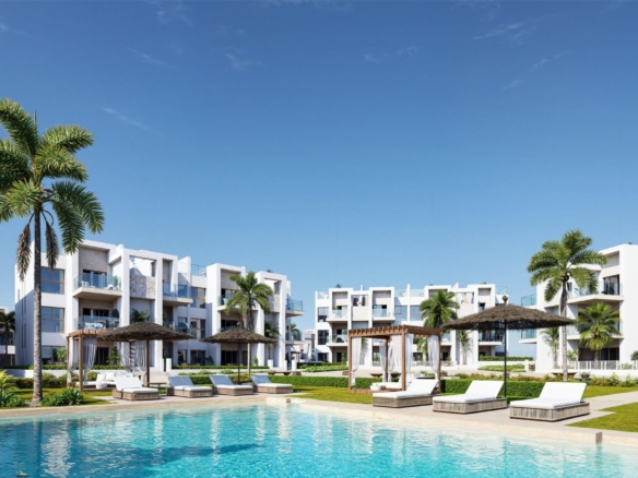 New Build Resort Apartments at La Serena Golf-Los Alcazares Near the Beach