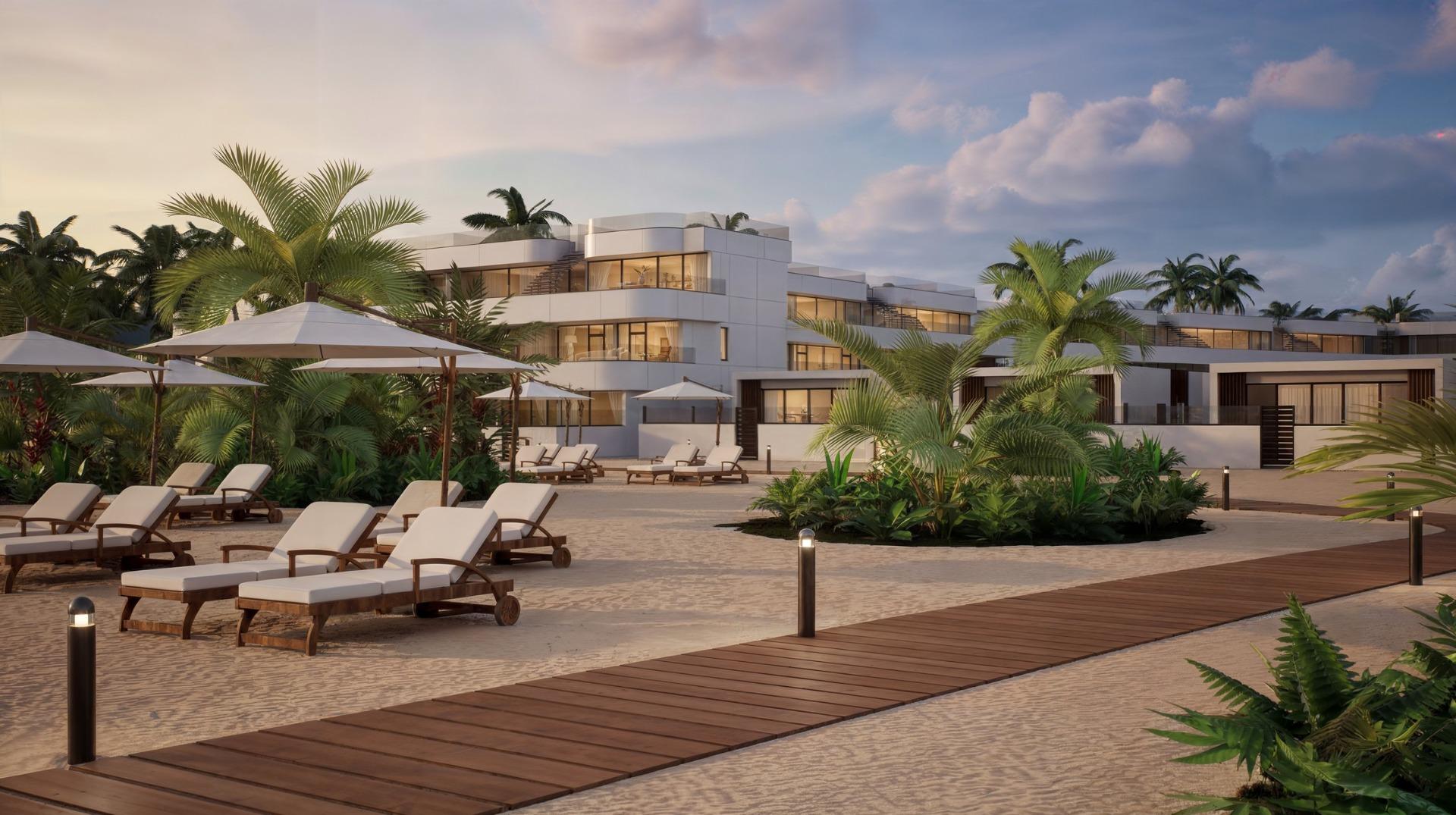 Luxury Tourist Apartments and Villas with Private Beach in First Line of Vera Playa-Almería