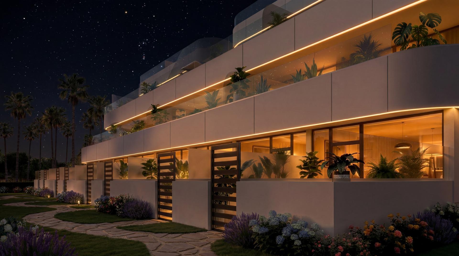 Luxury Tourist Apartments and Villas with Private Beach in First Line of Vera Playa-Almería