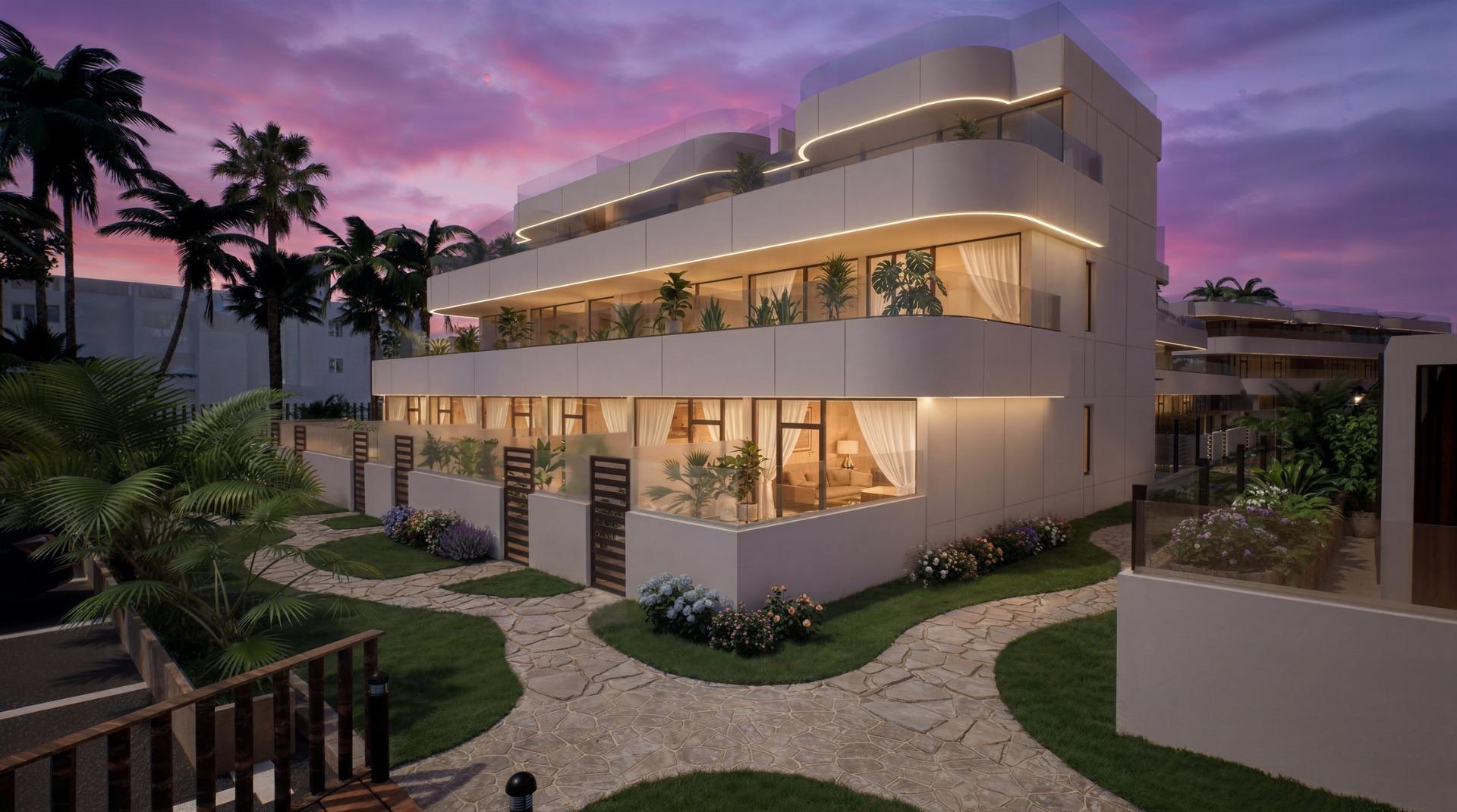 Luxury Tourist Apartments and Villas with Private Beach in First Line of Vera Playa-Almería