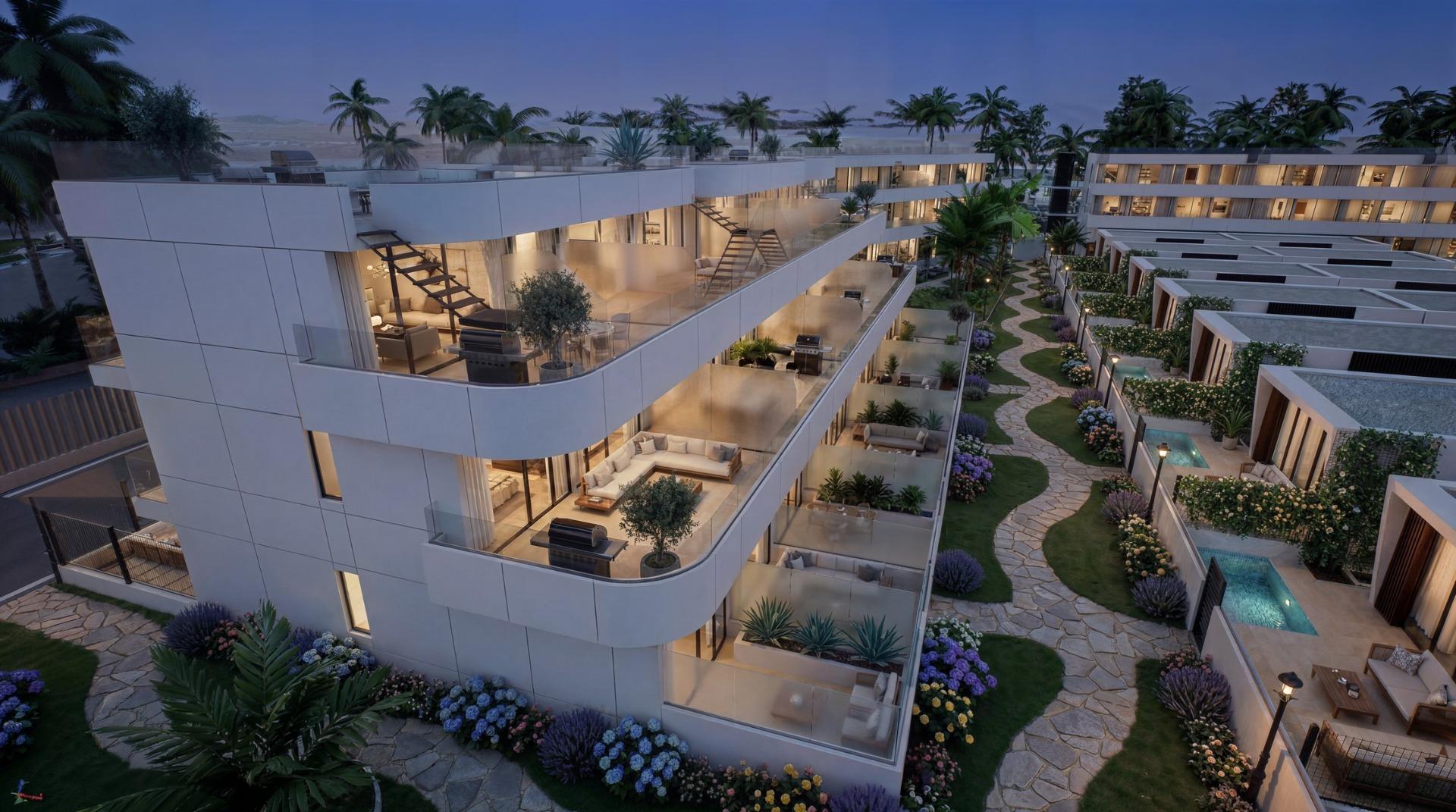 Luxury Tourist Apartments and Villas with Private Beach in First Line of Vera Playa-Almería