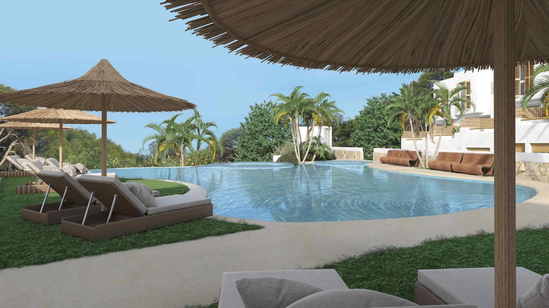Residential complex in Relleu with communal swimming pool and open views