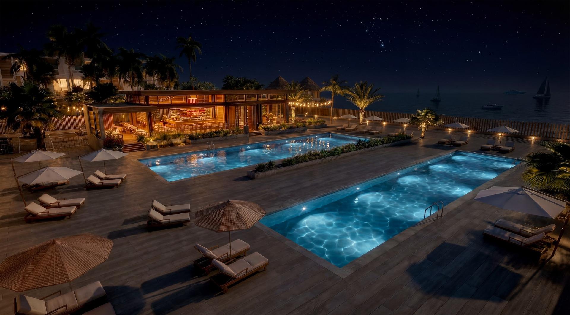 Luxury Tourist Apartments and Villas with Private Beach in First Line of Vera Playa-Almería