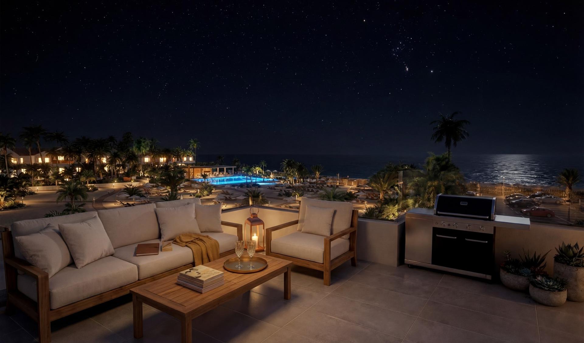 Luxury Tourist Apartments and Villas with Private Beach in First Line of Vera Playa-Almería
