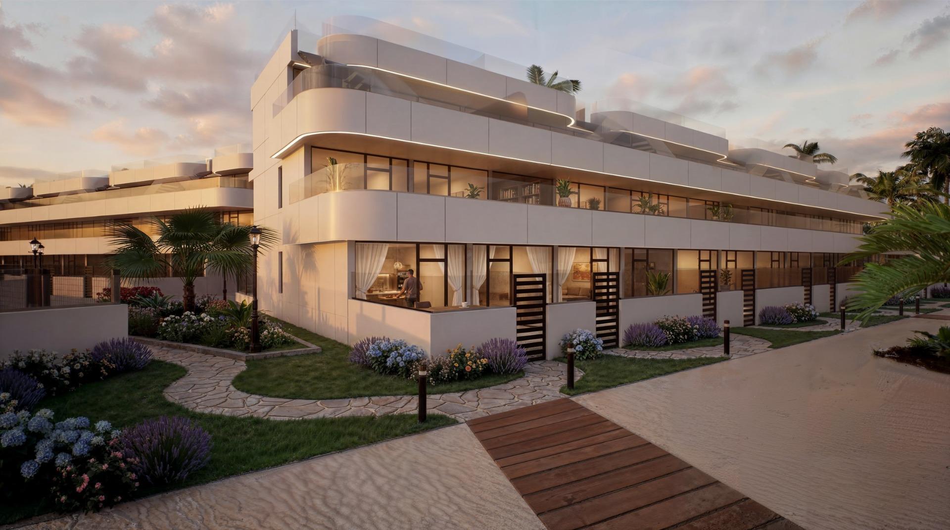 Luxury Tourist Apartments and Villas with Private Beach in First Line of Vera Playa-Almería