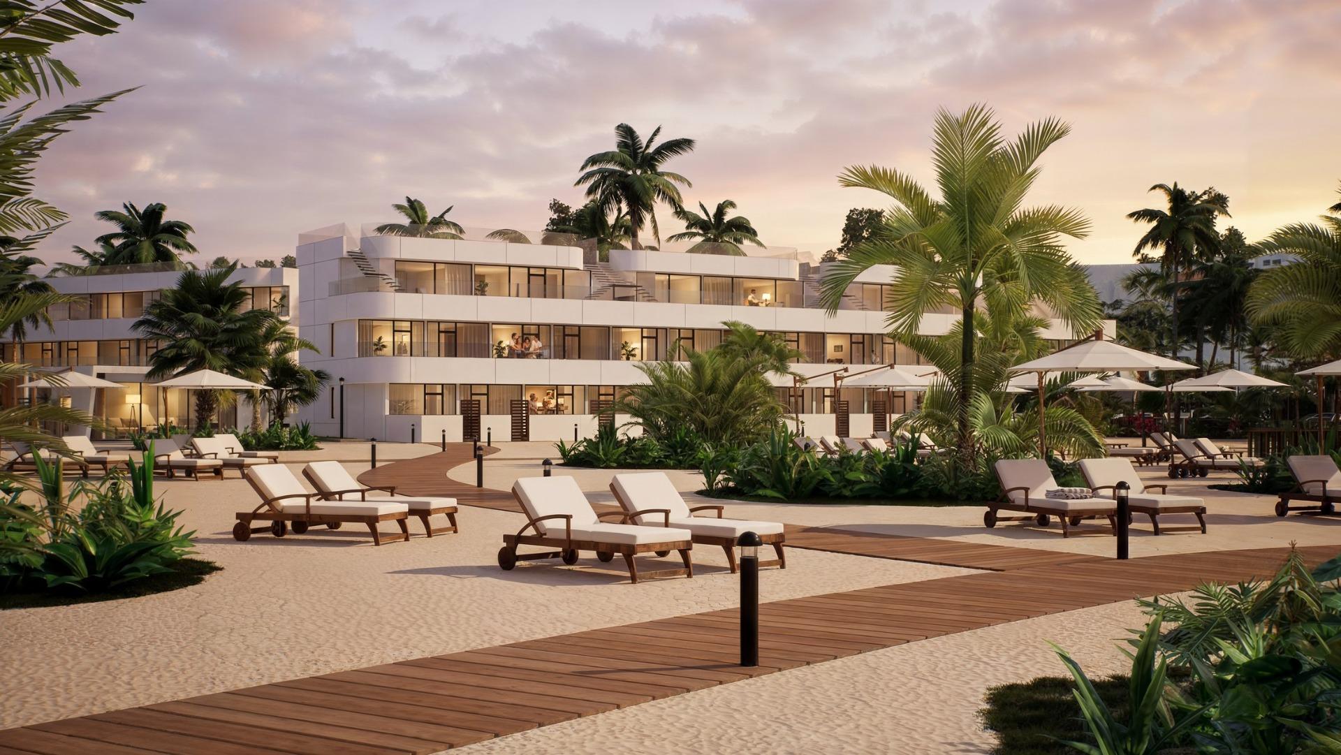Luxury Tourist Apartments and Villas with Private Beach in First Line of Vera Playa-Almería