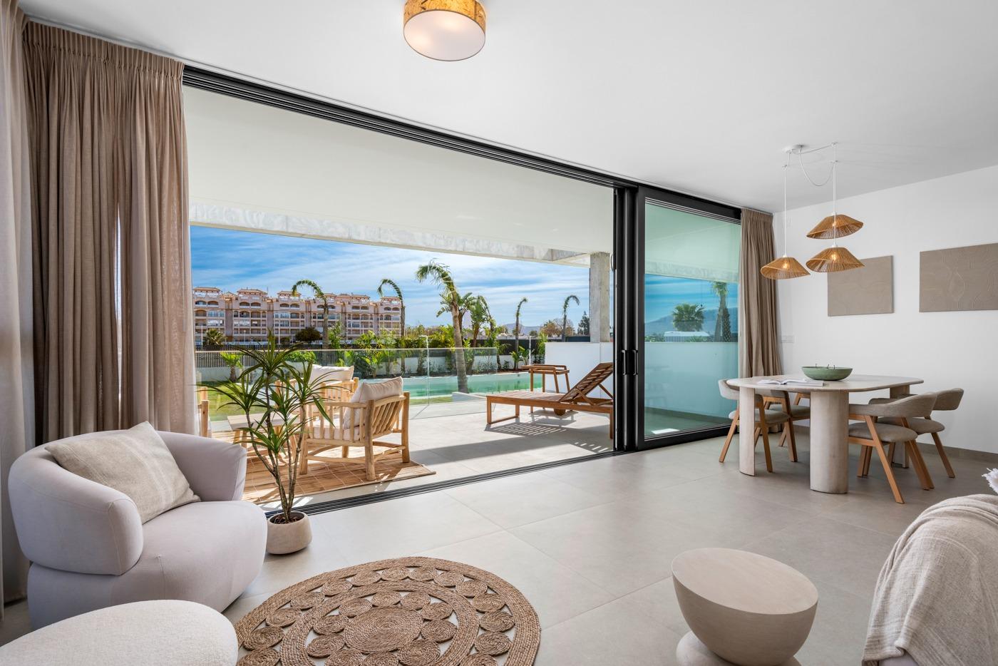 New Build Apartments with Sea Views in Vera Playa, Almería