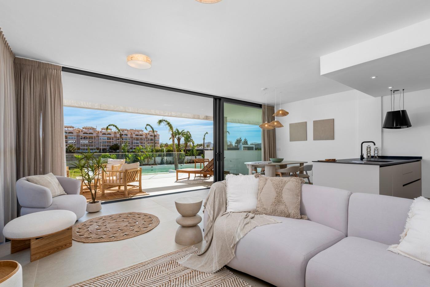 New Build Apartments with Sea Views in Vera Playa, Almería