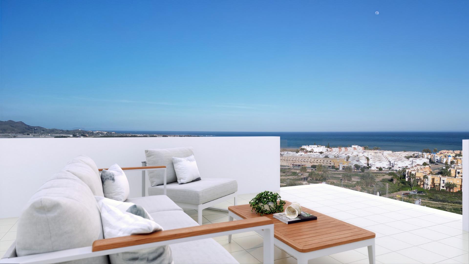 New Build Apartments with Sea Views in Vera Playa, Almería