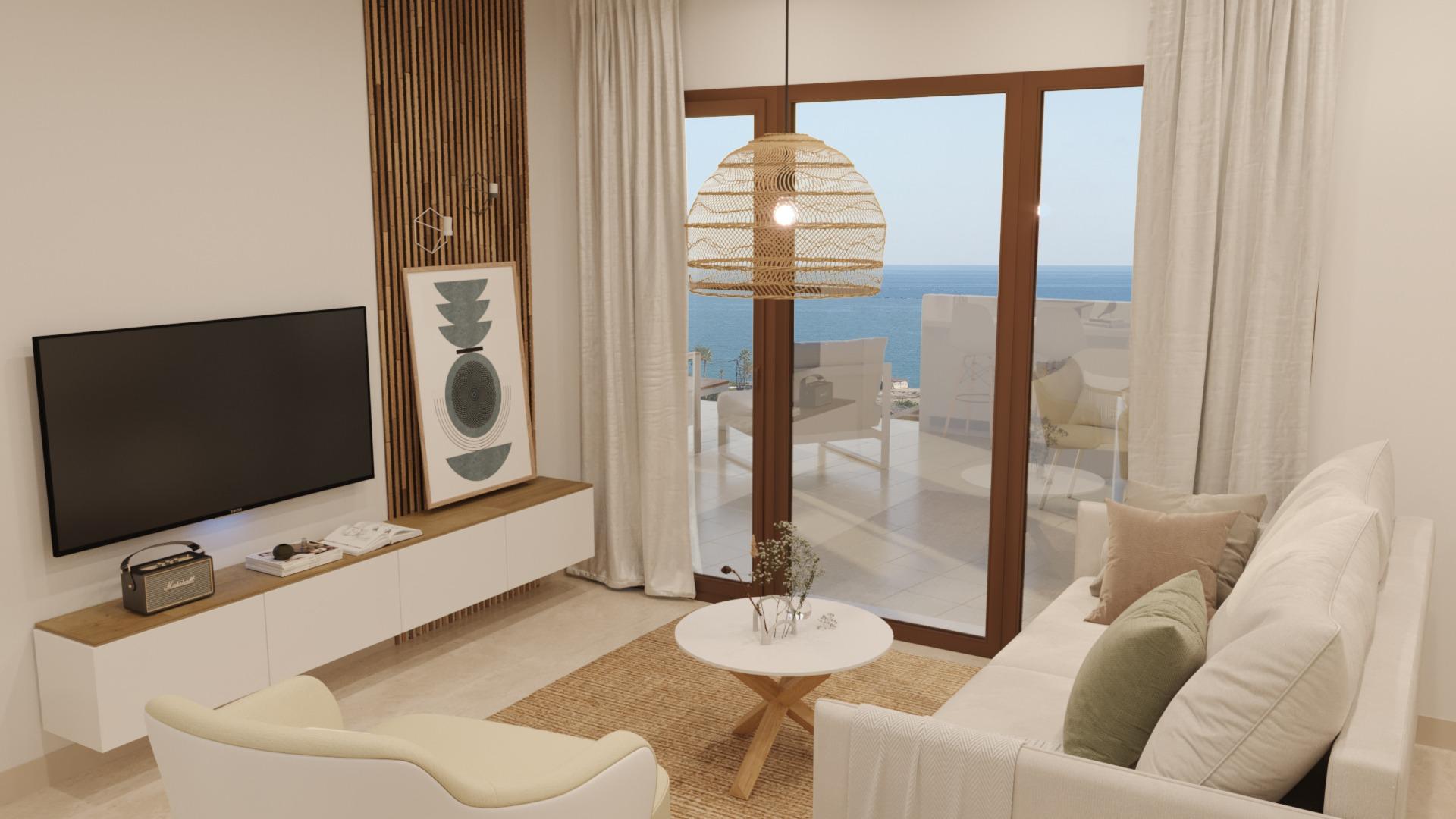 New Build Apartments with Sea Views in Vera Playa, Almería