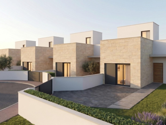 Development of 4 newly built semi-detached and terraced villas with private swimming pools at the Mazarrón Country Club