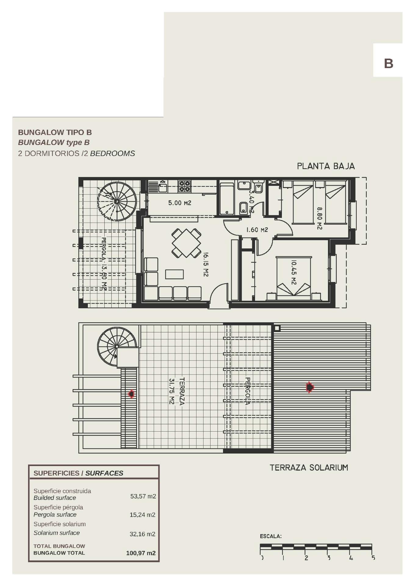 TOP FLOOR BUNGALOW APARTMENTS IN CALPE