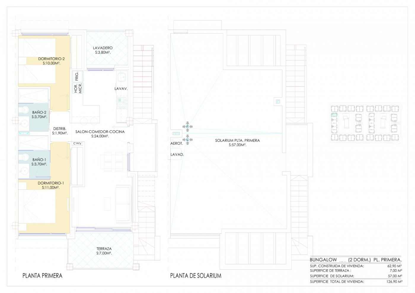 NEW BUILD RESIDENTIAL OF BUNGALOW APARTMENTS IN LOS BALCONES, TORREVIEJA