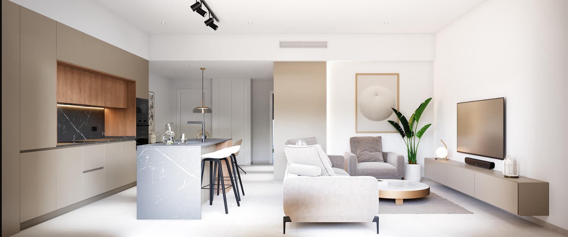 New Build Apartments with Sea Views in Vera Playa, Almería
