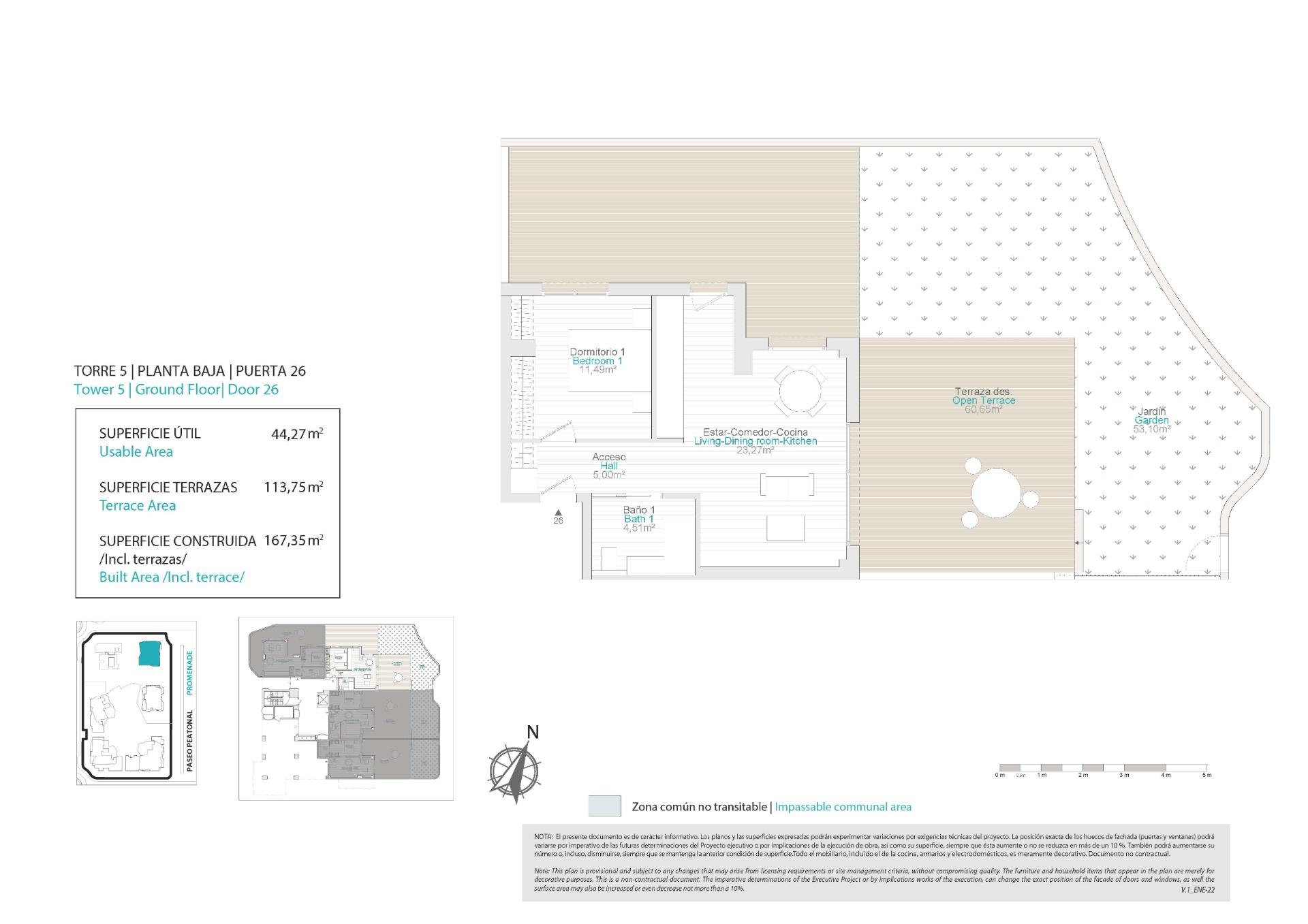 RESIDENTIAL APARTMENT 50M FROM THE BEACH